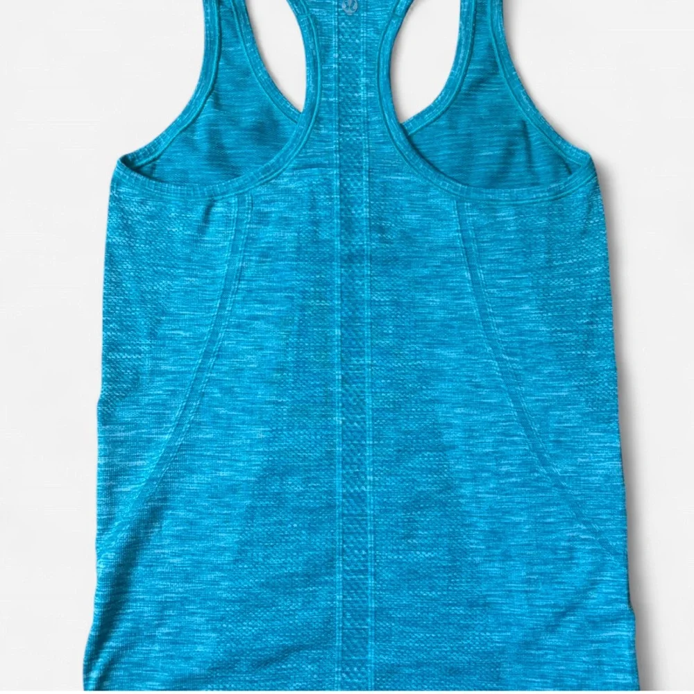 Blue Racerback Tank Top - Picture 2 of 6